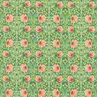 227213 Pimpernel Bedford Park Shamrock/Watermelon Fabric by Morris & Co