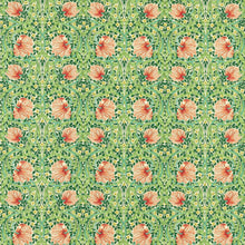 227213 Pimpernel Bedford Park Shamrock/Watermelon Fabric by Morris & Co