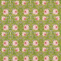 Pimpernel Bedford Park Sap Green/Strawberry Fabric by Morris & Co