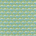 The Savaric Bedford Park Garden Green Fabric by Morris & Co