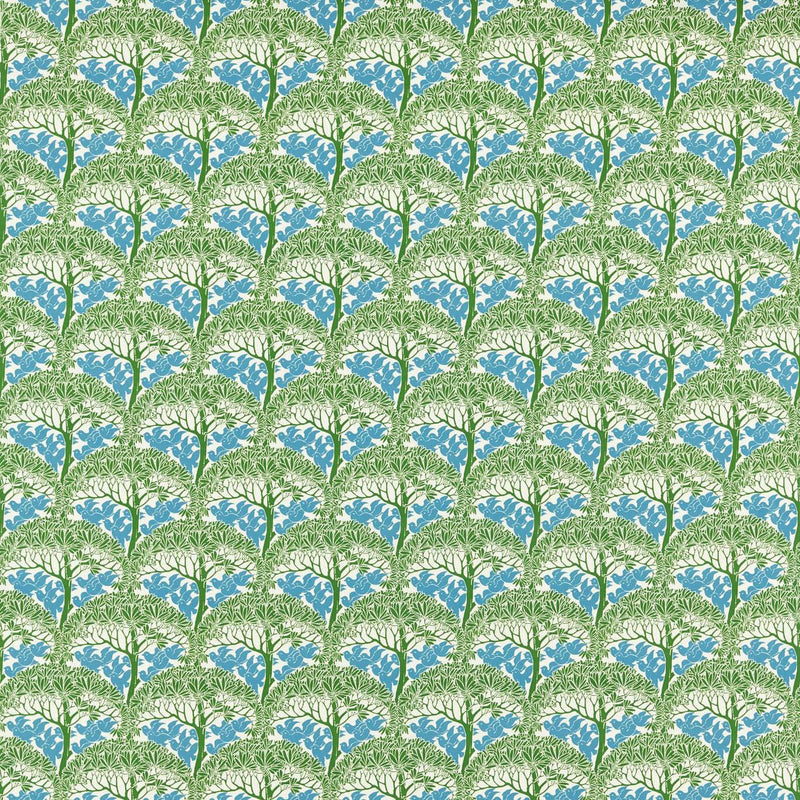 227218 The Savaric Bedford Park Garden Green Fabric by Morris & Co
