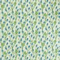 Monkshood Bedford Park Cobalt/Goblin Green Fabric by Morris & Co