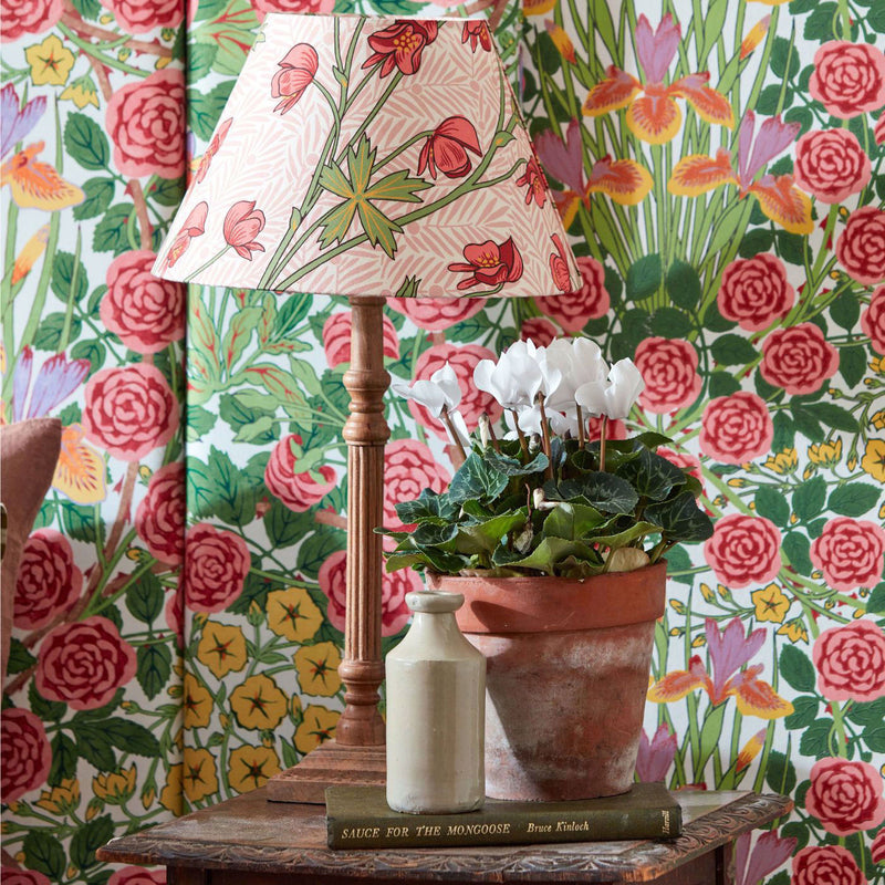 227220 Monkshood Bedford Park Rhubarb Fabric by Morris & Co