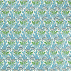 227229 Laceflower Bedford Park Garden Green/Lagoon Fabric by Morris & Co