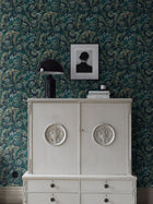 2273 Treasured Thistle Blue and Green Wallpaper by Boråstapeter