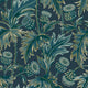 Treasured Thistle Blue and Green Treasured Wallpaper by Boråstapeter