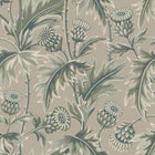 2274 Treasured Thistle Green and Beige Wallpaper by Boråstapeter