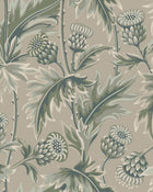 2274 Treasured Thistle Green and Beige Wallpaper by Boråstapeter