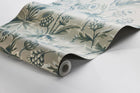 2274 Treasured Thistle Green and Beige Wallpaper by Boråstapeter