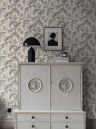 2275 Treasured Thistle Grey and Beige Wallpaper by Boråstapeter