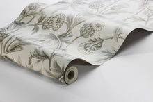 2275 Treasured Thistle Grey and Beige Wallpaper by Boråstapeter
