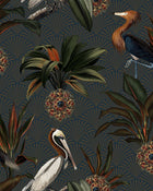 2279 Sapphire Birds Blue and Multi Wallpaper by Boråstapeter