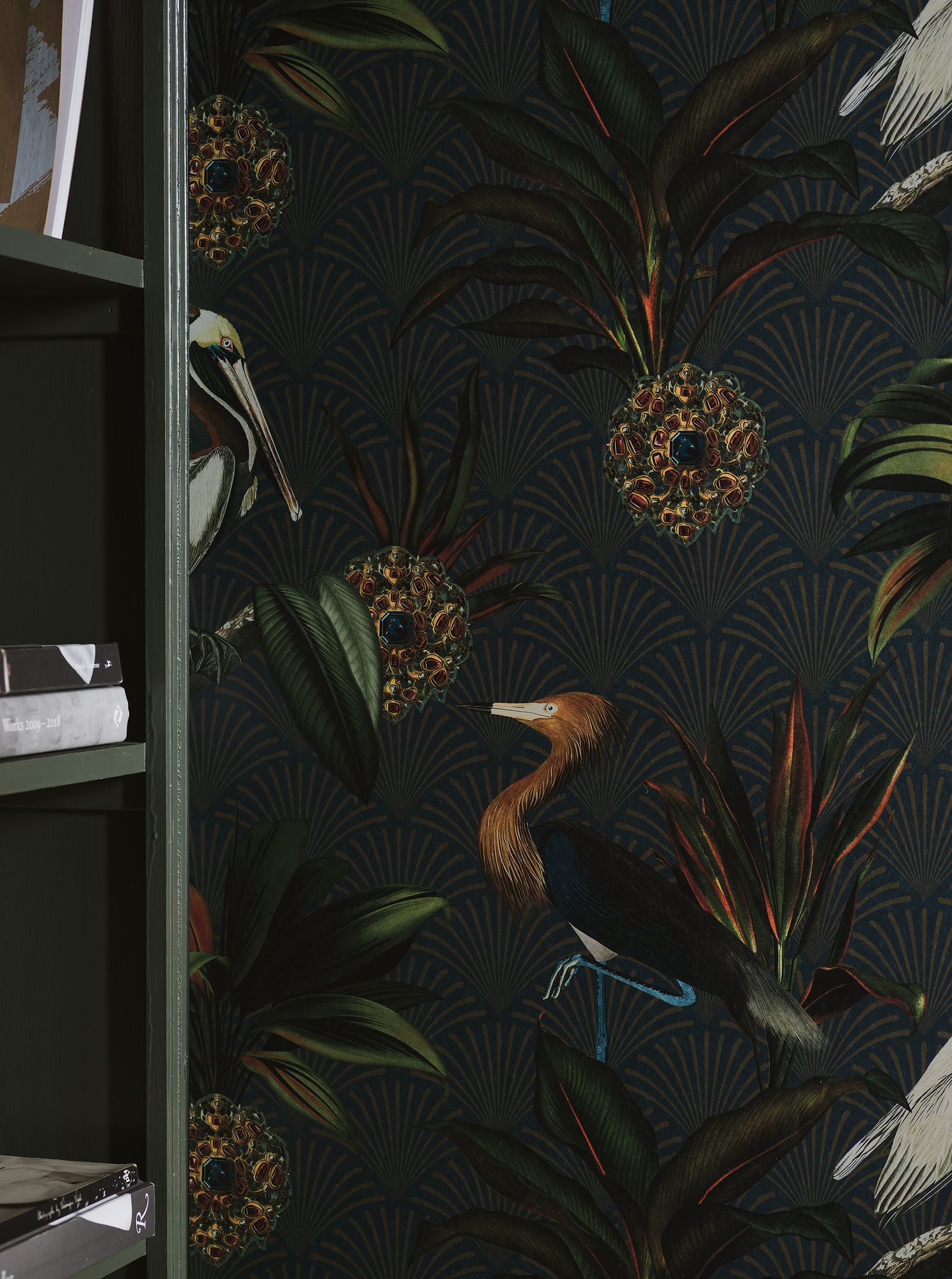 2279 Sapphire Birds Blue and Multi Wallpaper by Boråstapeter