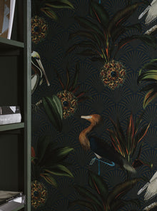 2279 Sapphire Birds Blue and Multi Wallpaper by Boråstapeter