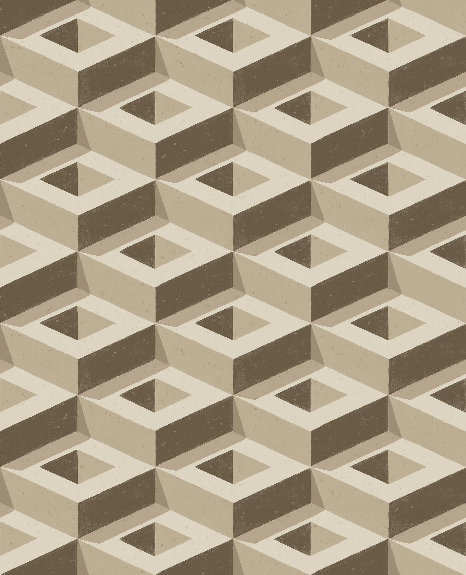 2280 Boxes Beige and Brown Mural by Boråstapeter