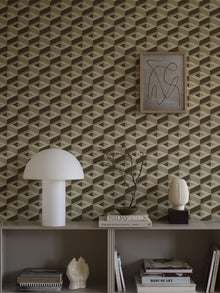 2280 Boxes Beige and Brown Mural by Boråstapeter