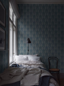 2282 Staircase Blue and Grey Wallpaper by Boråstapeter