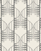 2283 Staircase Black & White Wallpaper by Boråstapeter
