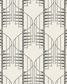 2283 Staircase Black & White Wallpaper by Boråstapeter