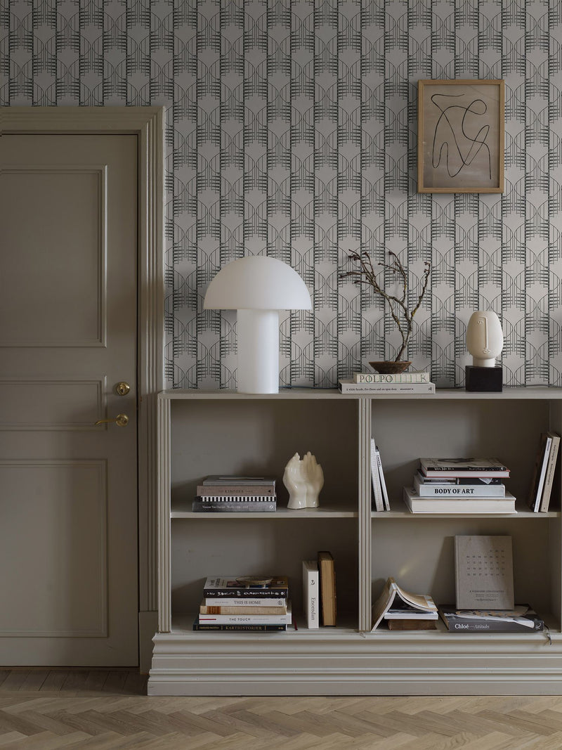 2283 Staircase Black & White Wallpaper by Boråstapeter