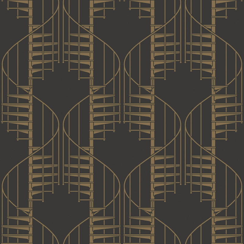 2284 Staircase Brown Wallpaper by Boråstapeter