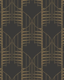 2284 Staircase Brown Wallpaper by Boråstapeter