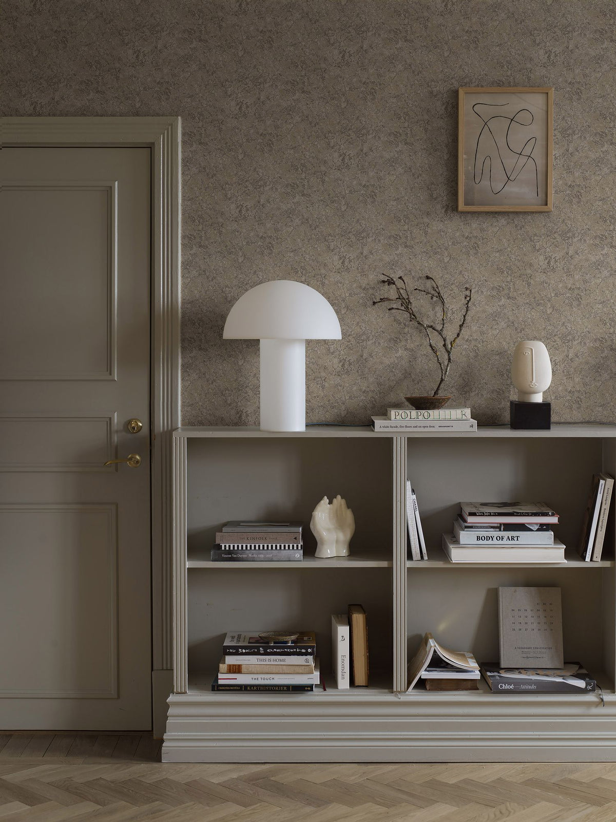 Travertine Brown Treasured Wallpaper by Boråstapeter