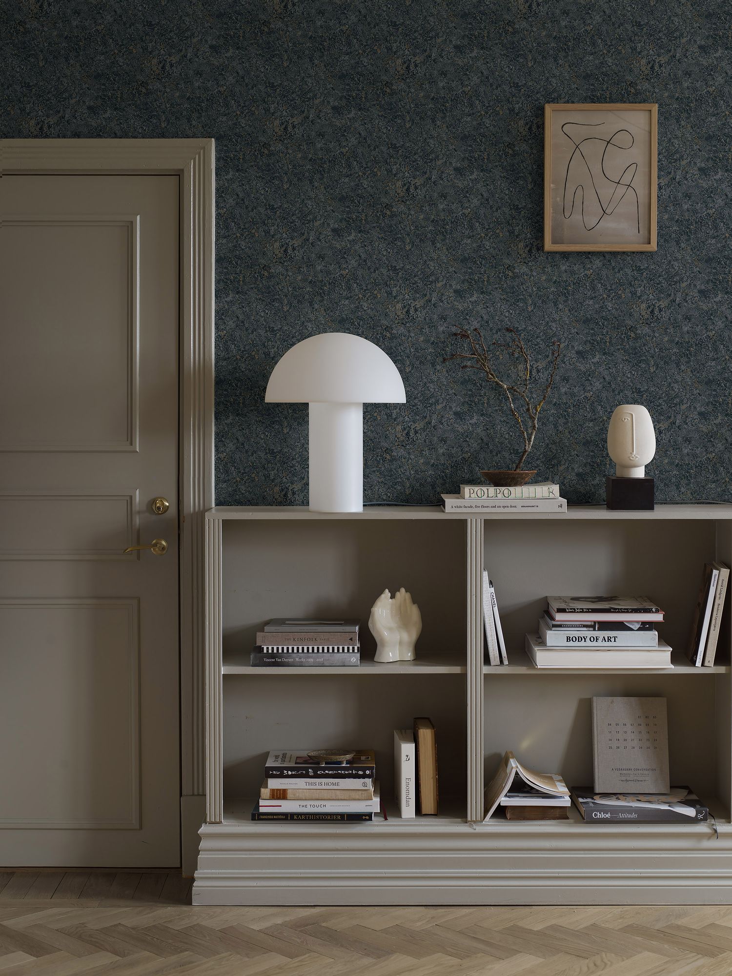 2289 Travertine Blue Wallpaper by Boråstapeter