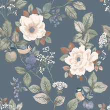 2300 Bramble Floral Blue Wallpaper by Belgravia
