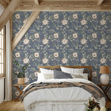 2300 Bramble Floral Blue Wallpaper by Belgravia