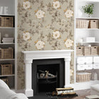 2301 Bramble Floral Beige Wallpaper by Belgravia