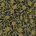Fruit Archive Weaves Black/Claret Fabric by Morris & Co
