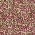 Willow Boughs Archive Weaves Crimson/Manilla Fabric by Morris & Co