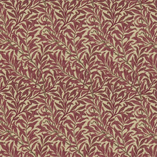230288 Willow Boughs Archive Weaves Crimson/Manilla Fabric by Morris & Co