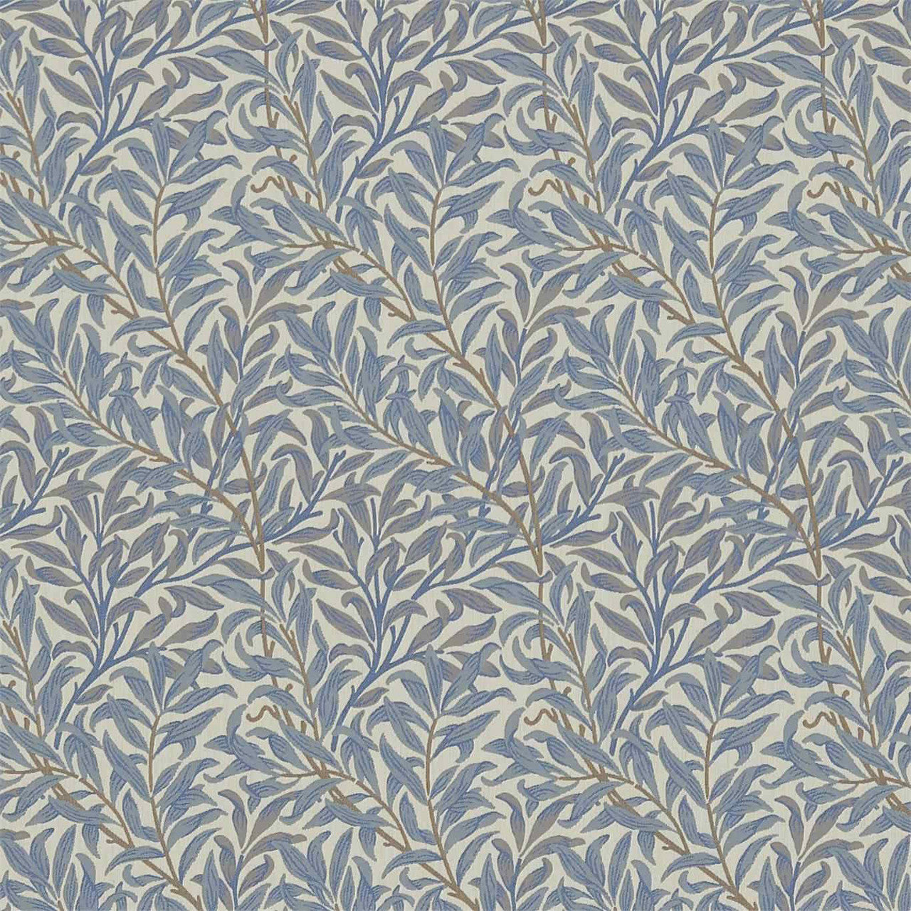 230291 Willow Boughs Archive Weaves Mineral/Woad Fabric by Morris & Co