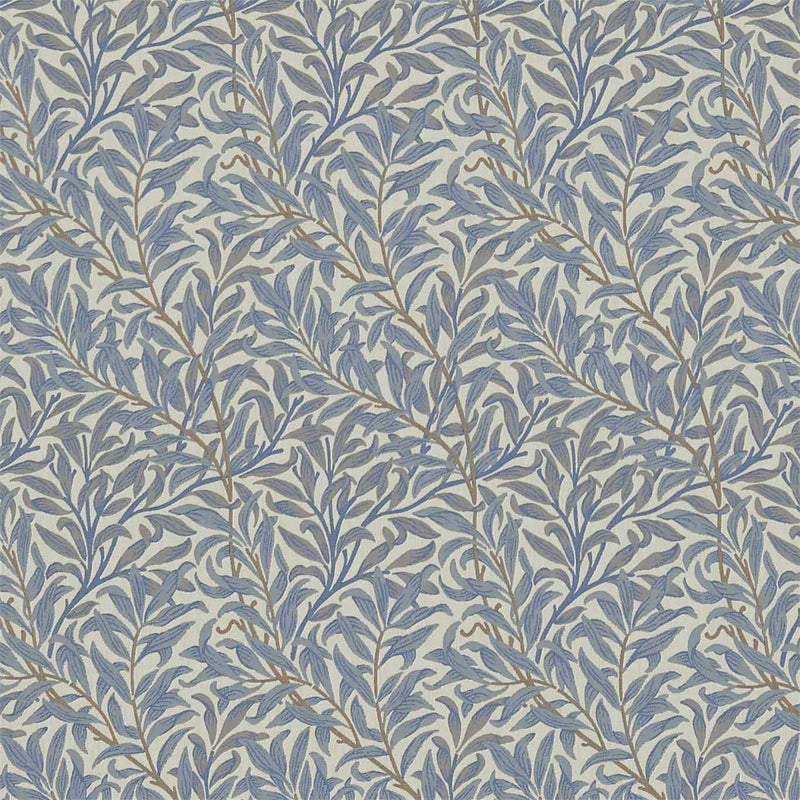 230291 Willow Boughs Archive Weaves Mineral/Woad Fabric by Morris & Co