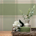 2305 Bramble Check Green Wallpaper by Belgravia
