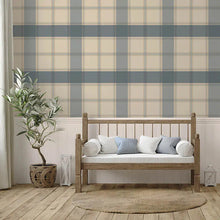 2306 Bramble Check Blue Wallpaper by Belgravia