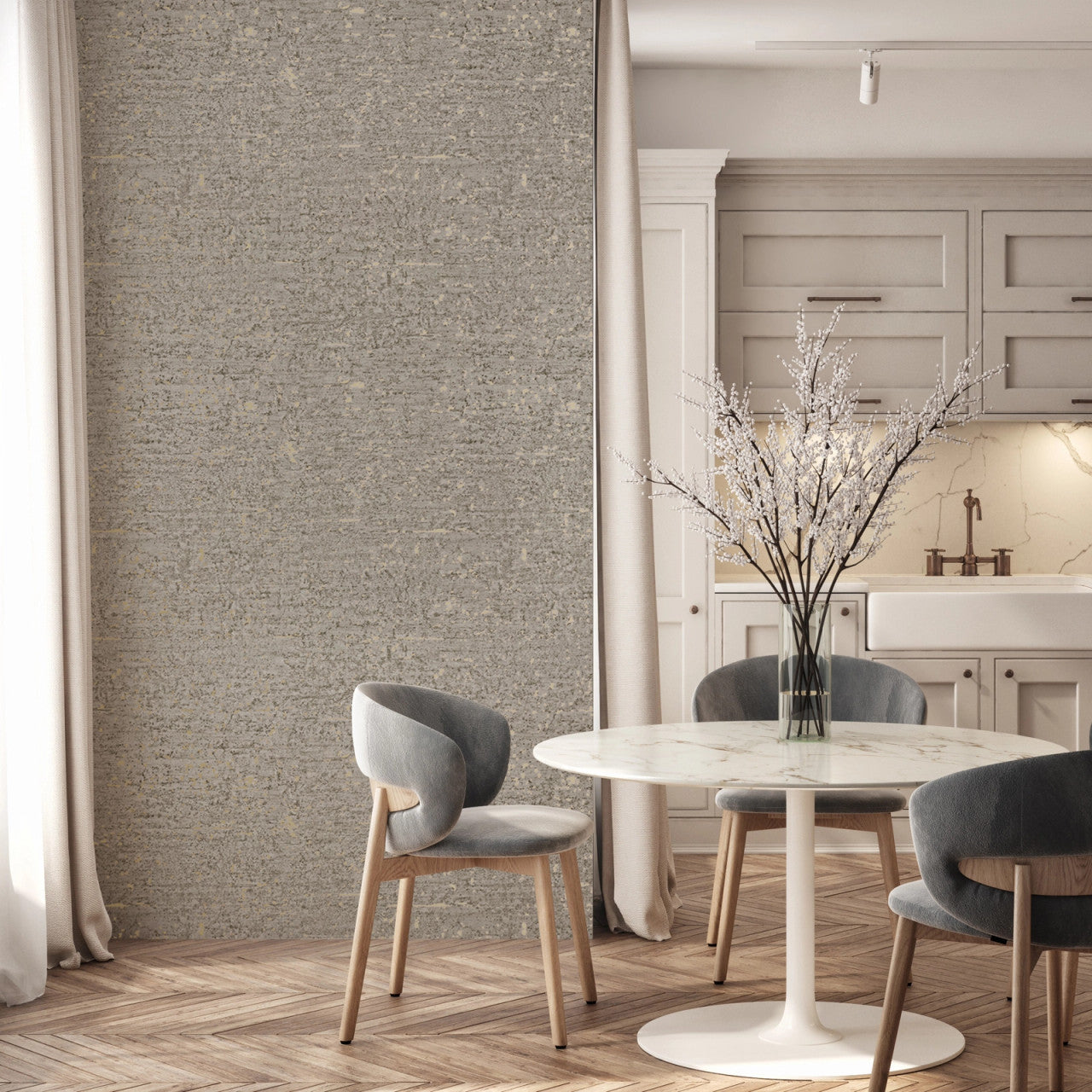 2310 Concrete Brown Wallpaper by Belgravia