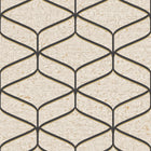 2313 Linear Concrete Cream Black Wallpaper by Belgravia