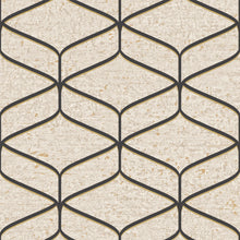 2313 Linear Concrete Cream Black Wallpaper by Belgravia