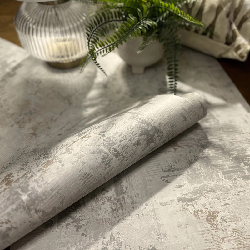 2315 Plaster Texture Cream Grey Wallpaper by Belgravia