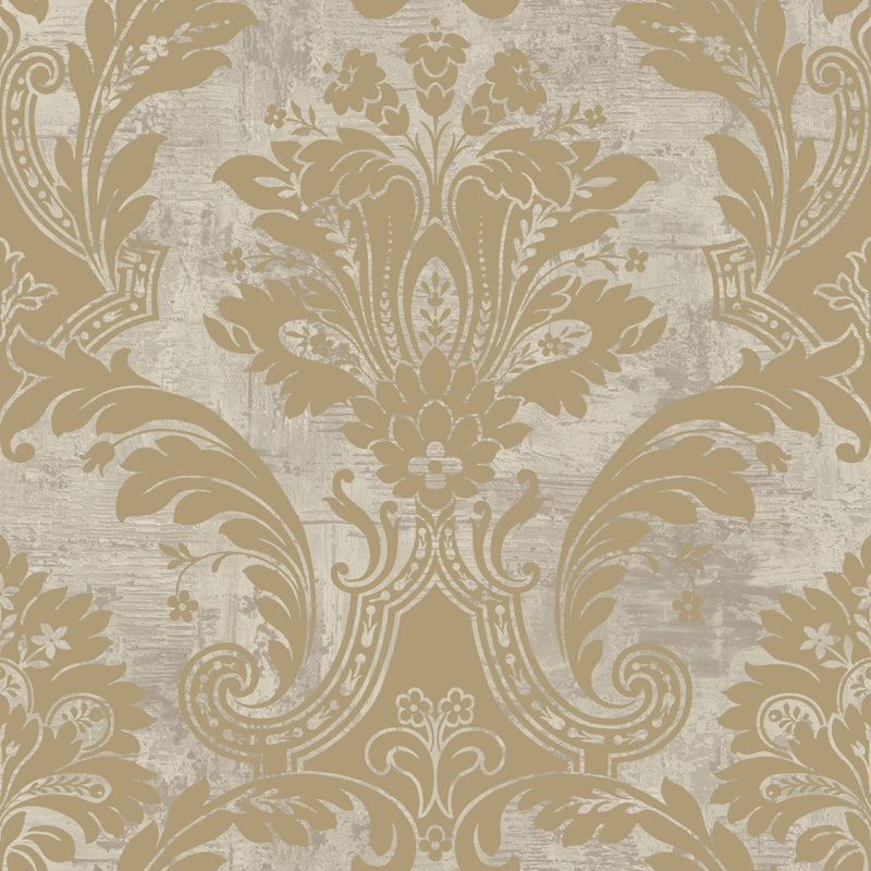 2316 Plaster Damask Gold Wallpaper by Belgravia