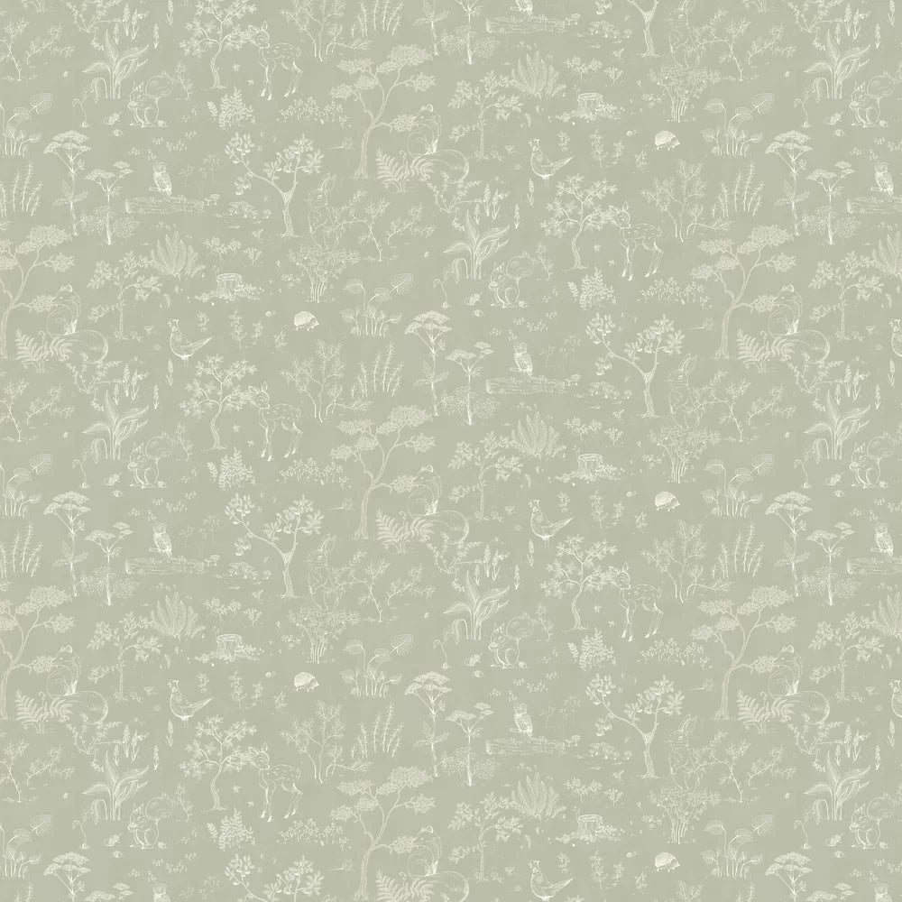 232-38 Pistachio Hollie Familjen Wallpaper by Sandberg