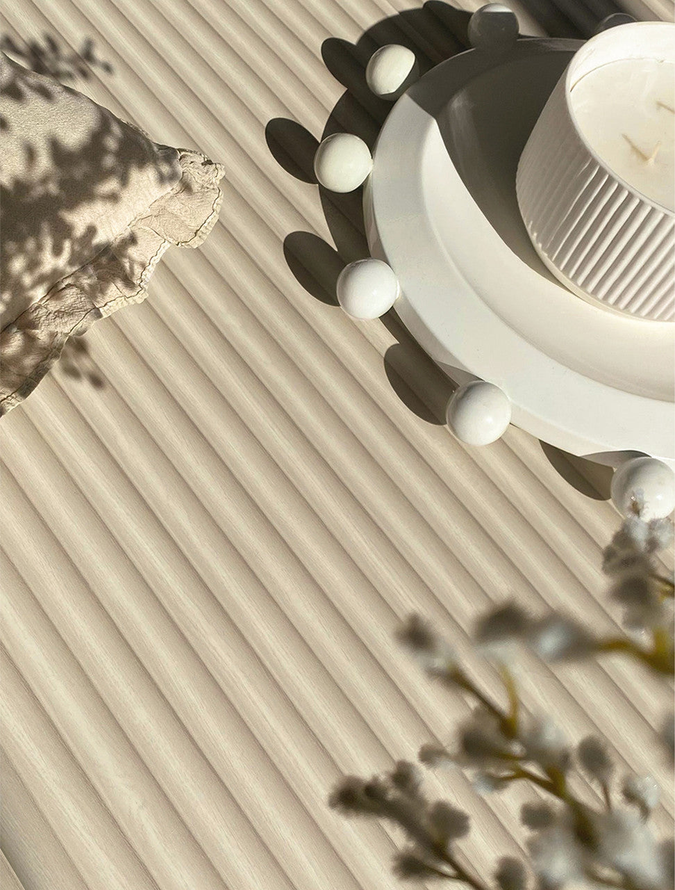 2324 Ribbed Wood Cream Wallpaper by Belgravia