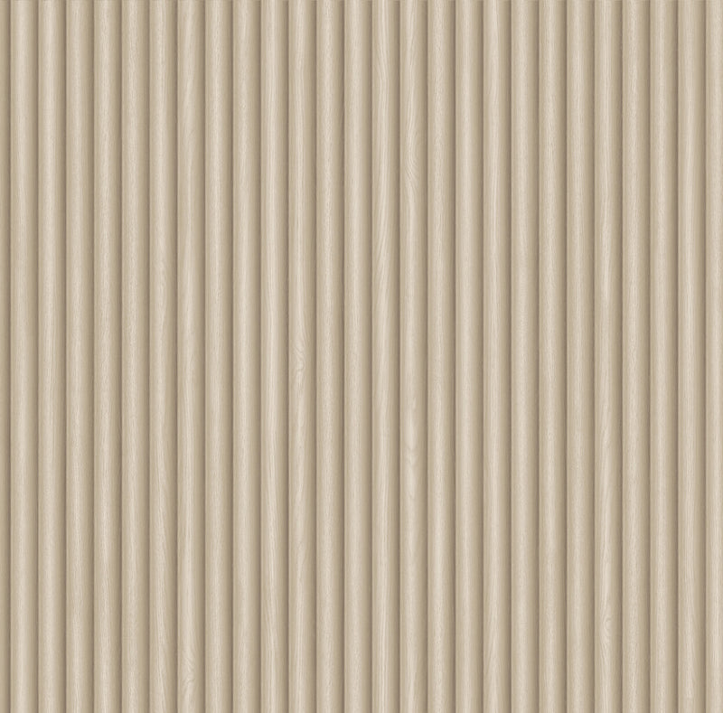 2324 Ribbed Wood Cream Wallpaper by Belgravia