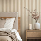 2324 Ribbed Wood Cream Wallpaper by Belgravia