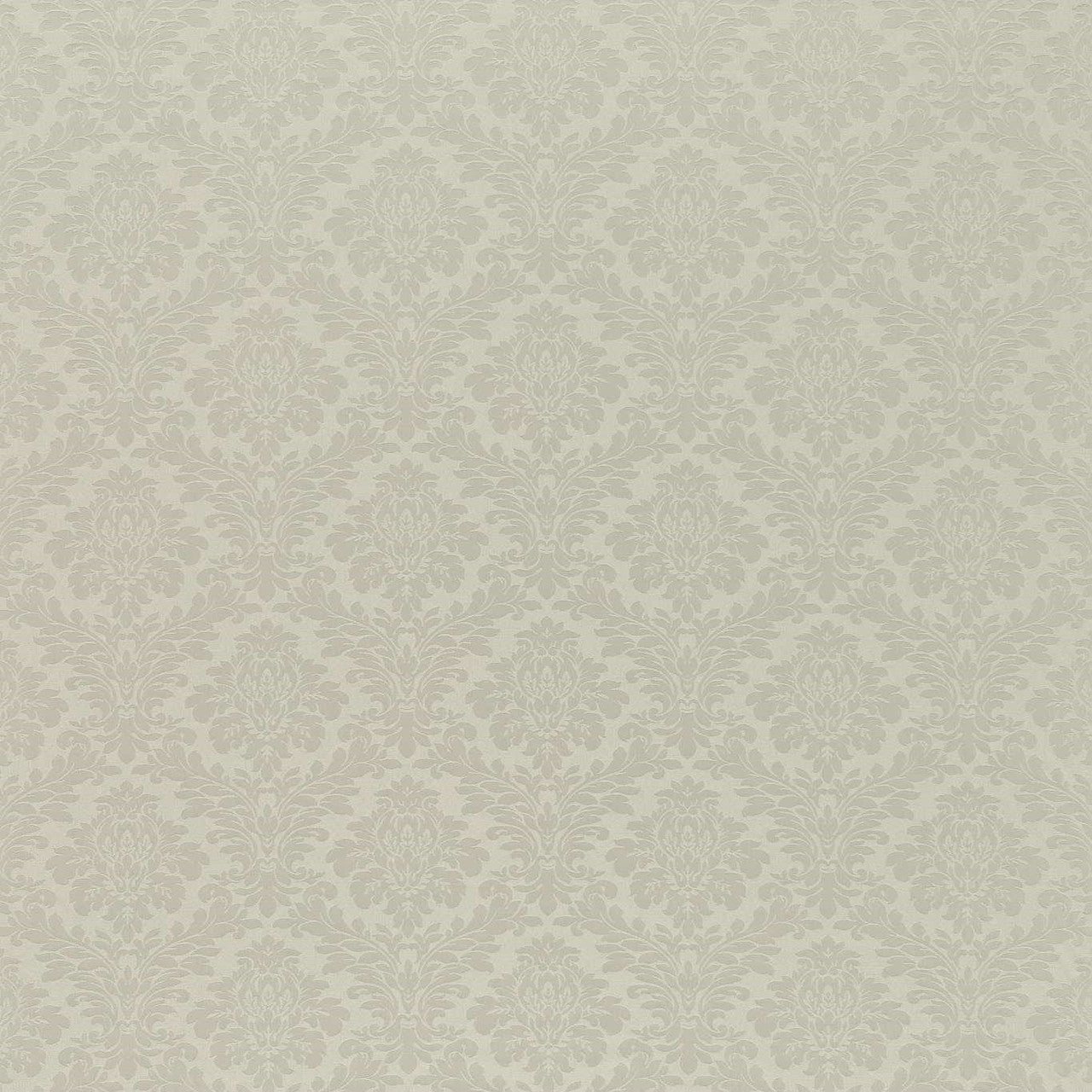 232604 Lymington Damasks and Stripes Silver Fabric by Sanderson