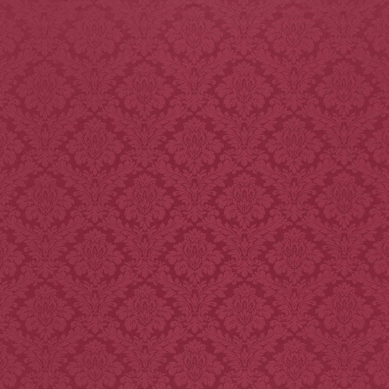 232608 Lymington Damasks and Stripes Redcurrant Fabric by Sanderson