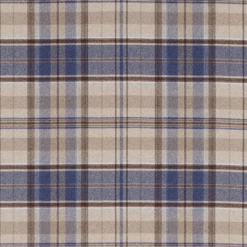 233240 Byron Country House Indigo/Stone Fabric by Sanderson